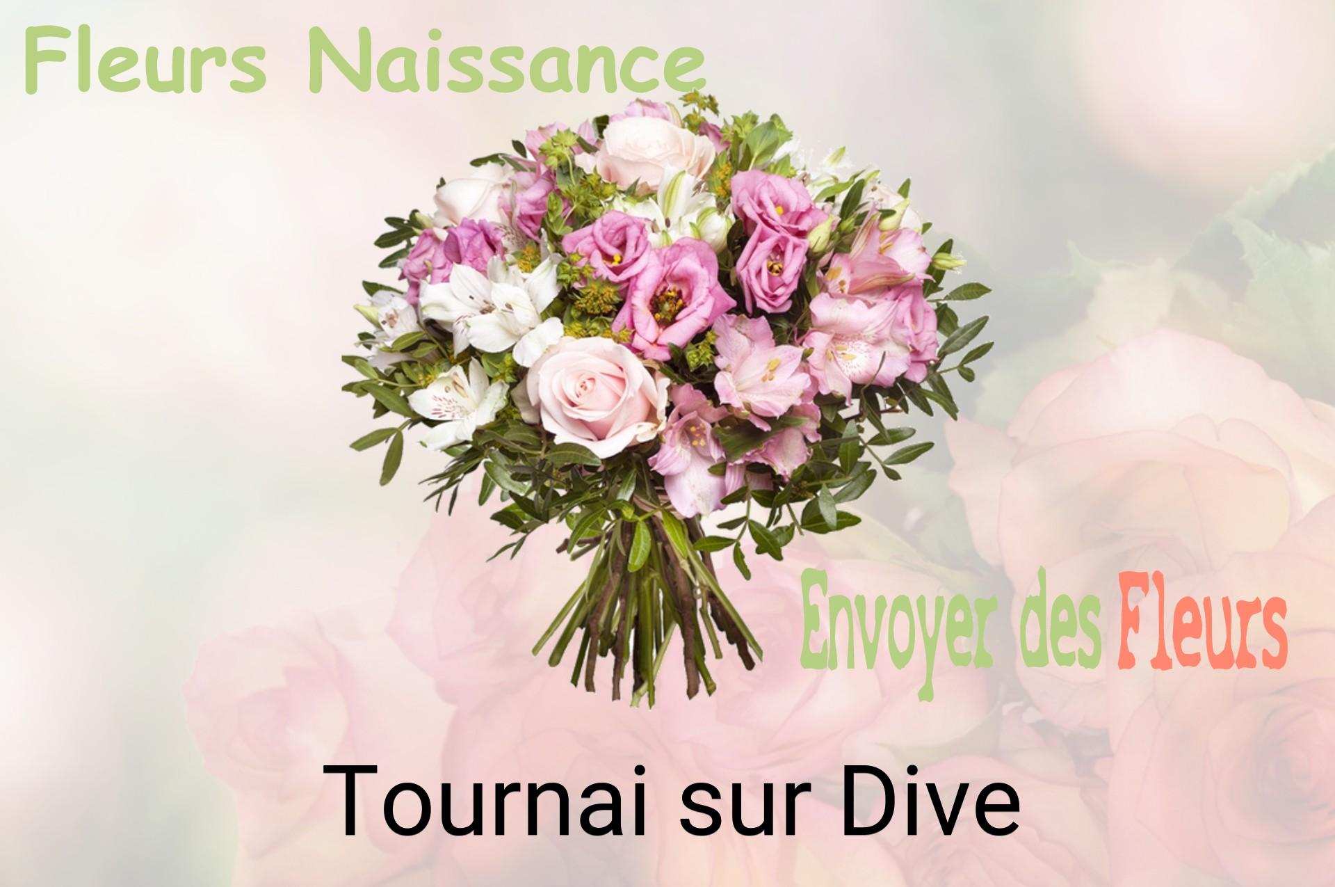 Bouquet de fleurs de naissance livré à Tournai-sur-Dive